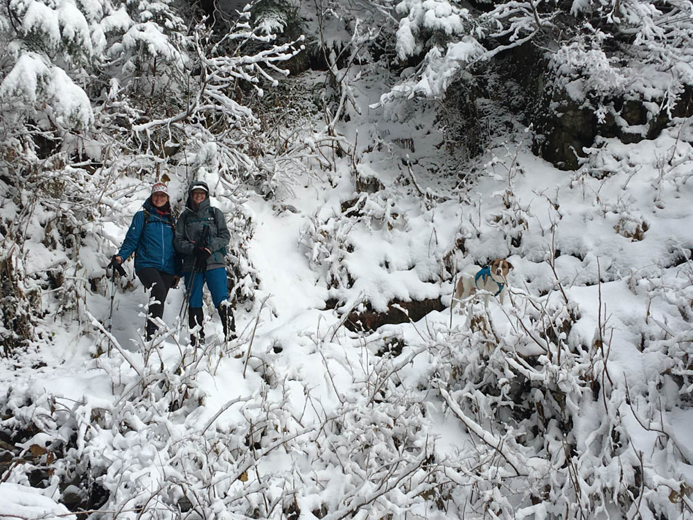 My Mirror Lake Team: Tonia, Susie, and Ajax.