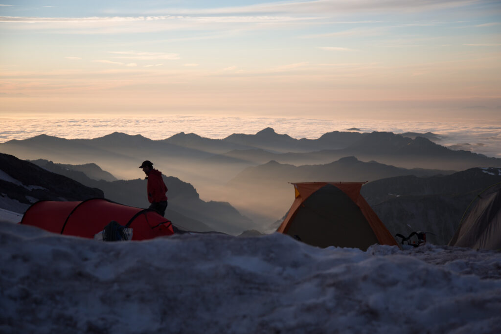 Sunset at 10,000 feet in July. Way after we were supposed to be trying to get some sleep!