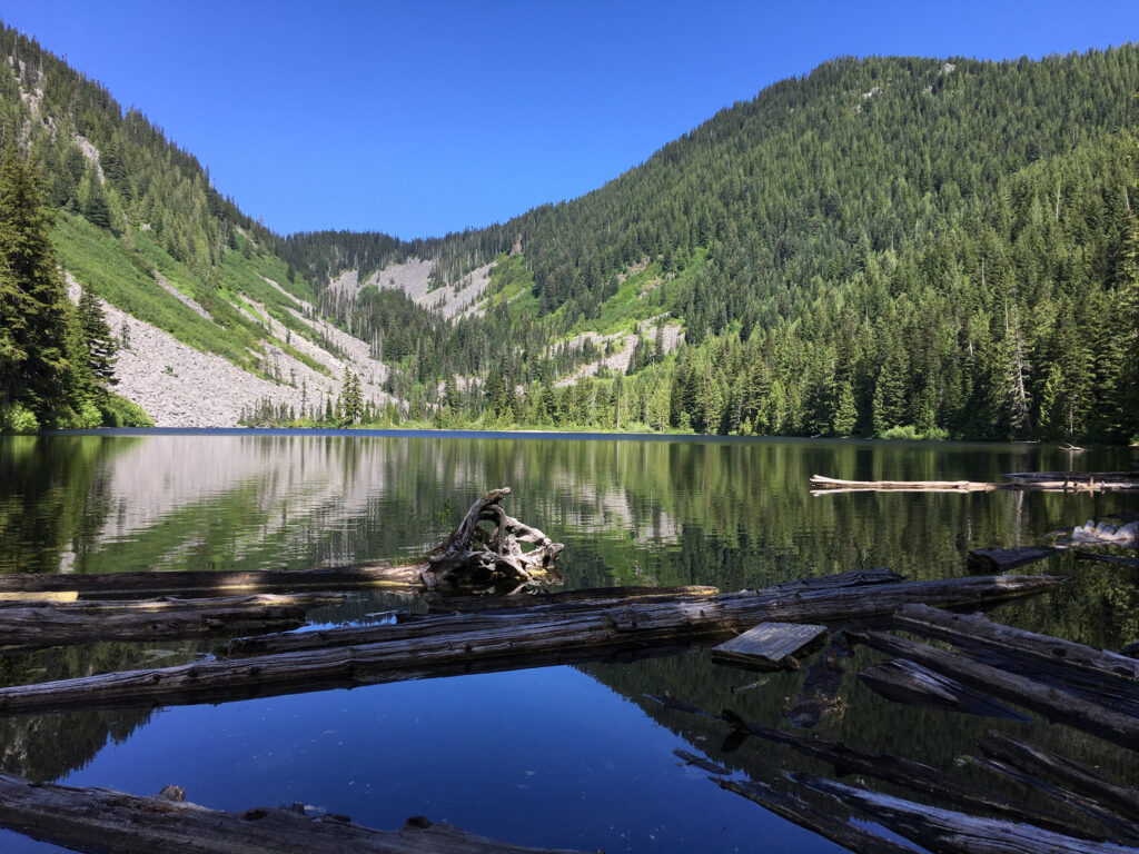 A beautiful mid-week summer day at Talapus Lake.