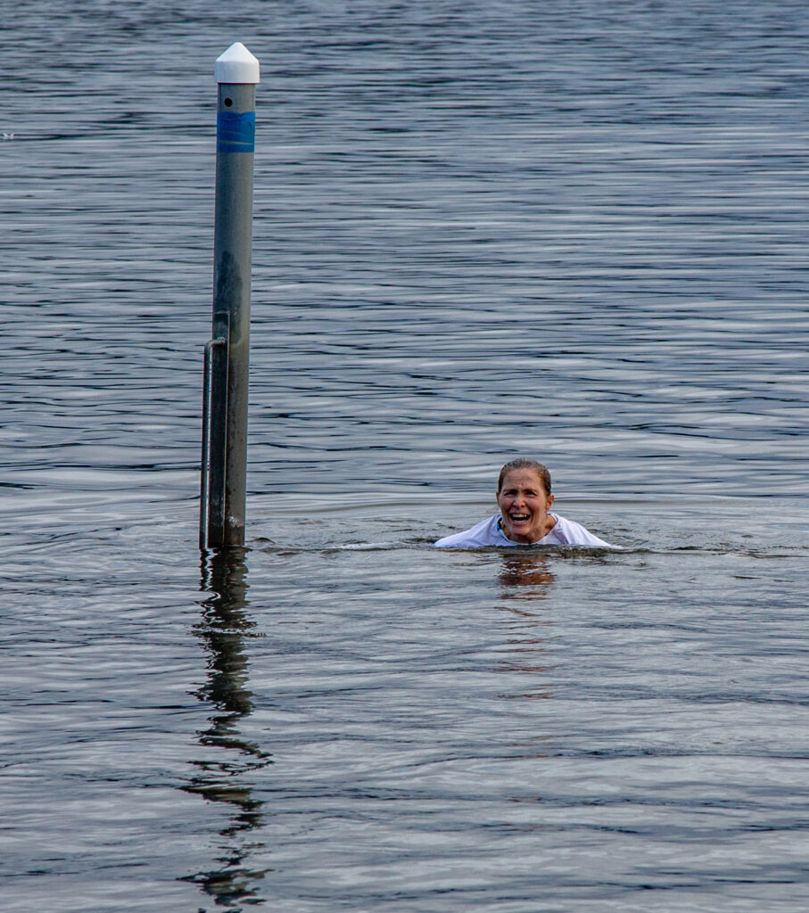 Polar Bear Plunge in Lake Washington, January 1, 2021. Talk about refreshing! Grounding doesn't have to be this extreme.