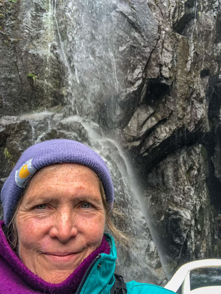 The author, close-up and intimate with a waterfall near Resurrection Bay, AK. Whatever you desire, go after it with a whole heart. Trust your inner wisdom.