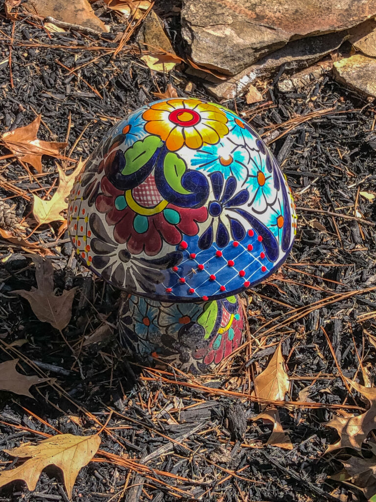 A colorful, whimsical lawn ornament that caught my eye in Humble, TX.