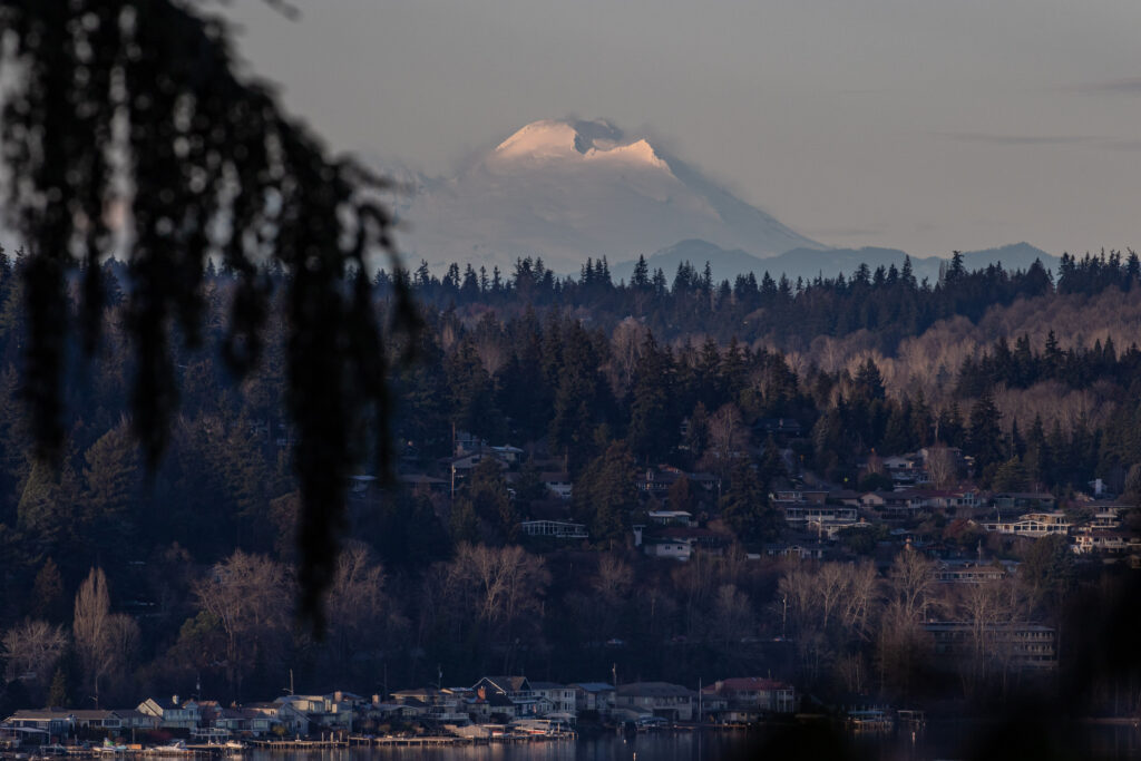 Mt. Baker from what I call the "Cedar Park stairs" in north Seattle on a beautiful evening in February. If you have a summit (read: goal) you are striving for, keep at it. The only way you won't reach it is if you quit. Therein lies the power of yet.