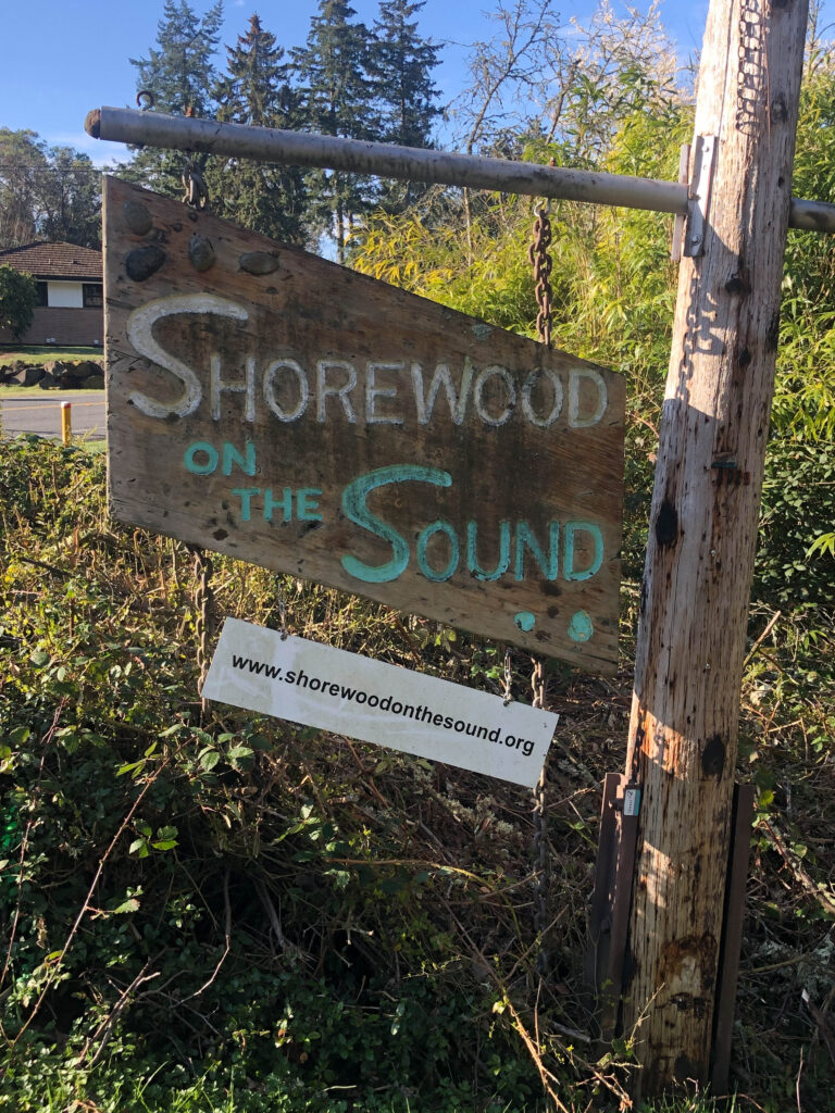 On our third drive-by, I spotted this sign beside the road and figured we'd park and explore on foot. Fortunately, it marked a rutted dirt path that took us down into the ravine.