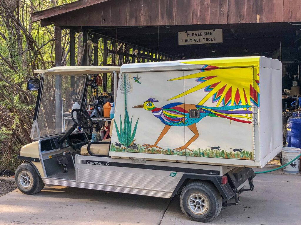 A bird truck at the Southwestern Research Station in the Chiricahua Mountains, SE AZ.