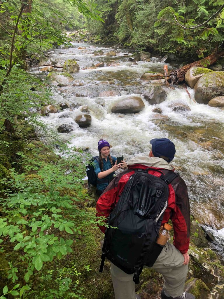 Sometimes rest stops become a great excuse to explore what's around you, just off the main path. A hike to Wallace Falls took us off-trail to this upstream area. Beautiful!