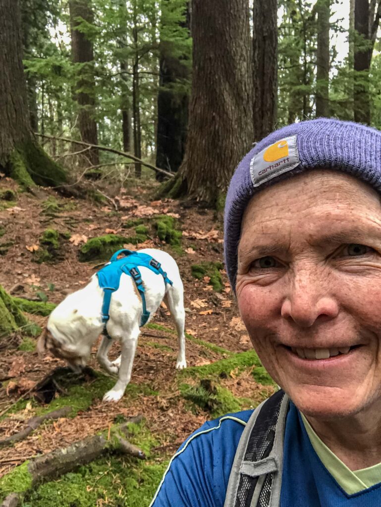 Ajax and I enjoyed the May Valley Loop trail, Squak Mountain.