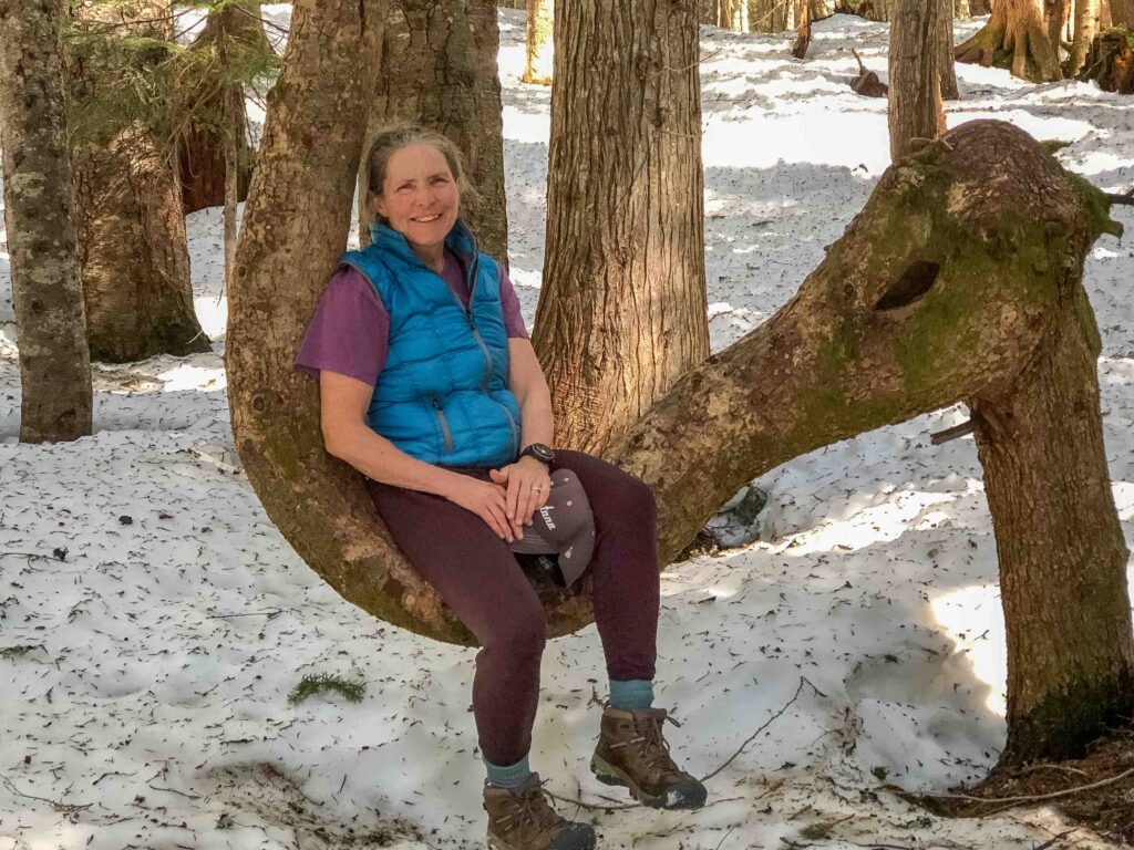 You can take the hiker out of the mountains, but you can never take the mountains out of the hiker. Whether snow or dirt, I feel completely in my element, at peace and connected when I'm out enjoying nature. One of our favorite trees on the Talapus-Olallie Lakes trail.