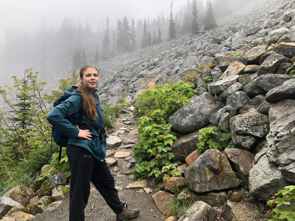 The most enjoyable part of this trail was heading through the boulder fields where critters, berries, and early fall colors surprised us at every turn.