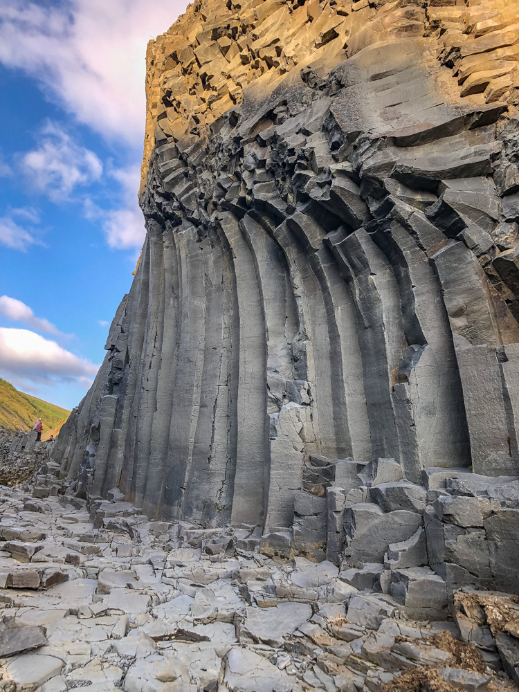 Imagine the forces that sheared through rock to leave these columns in twisted angles.