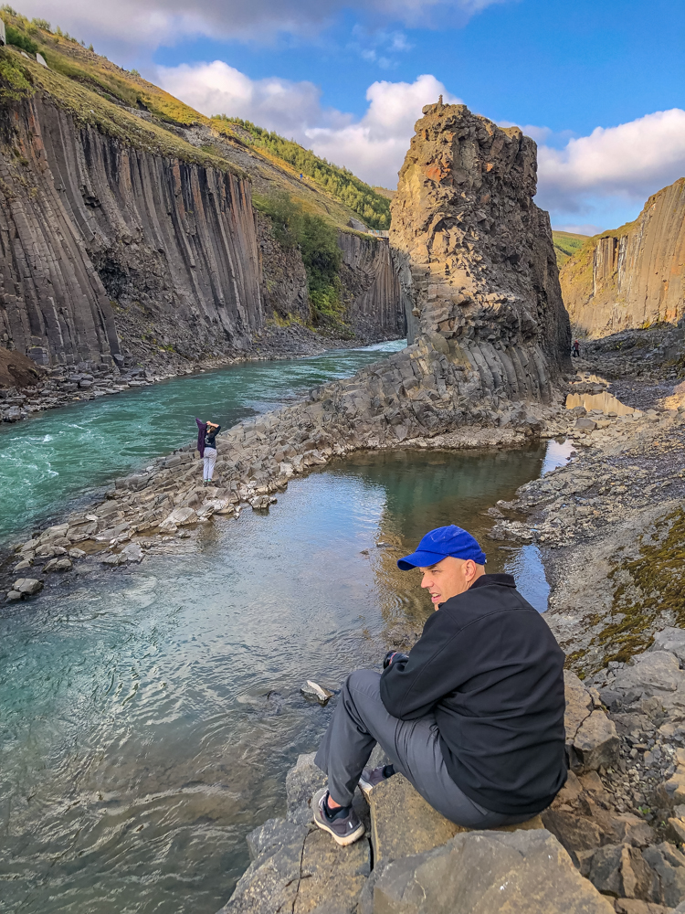 My husband and daughter for scale.