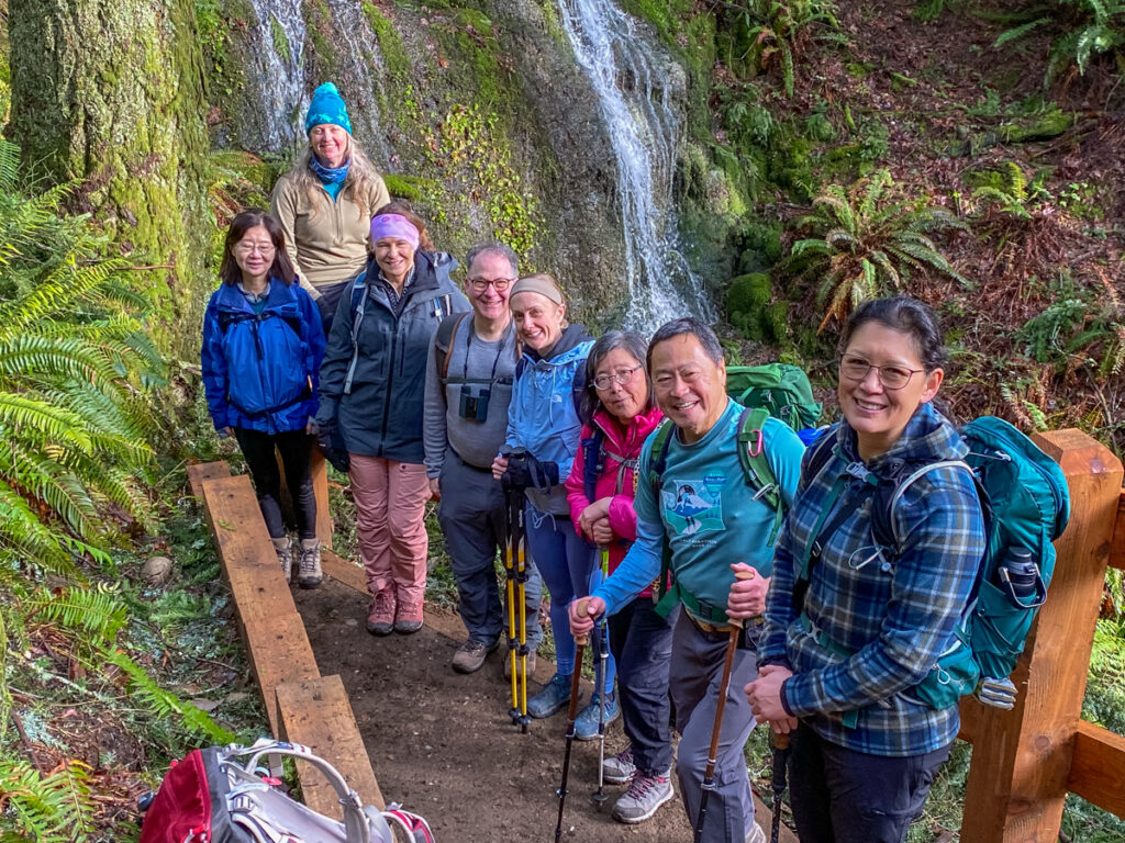 So grateful for the wonderful people who joined me on my first hike lead for the Mountaineers, scar and all. Poised in front of Doughty Falls.